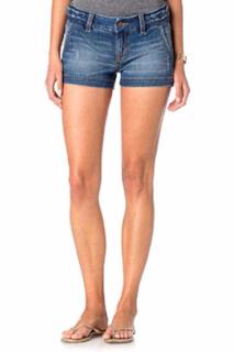 Miss Me Braided-Trim Denim Shorts Medium Blue 24