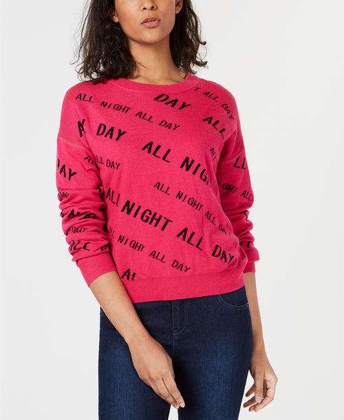 Bar III Reversible Graphic Sweatshirt Candy Pop L - Gear Relapse 
