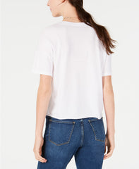 Carbon Copy Cotton Girl Almighty Graphic-Print White