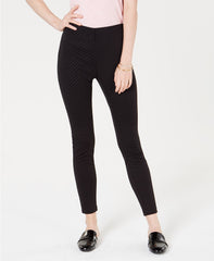 Maison Jules Flocked Dotted Skinny Pants Black XXS