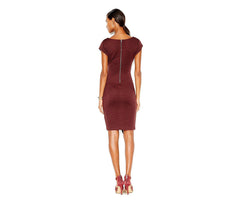 Bar III Ribbed Envelope Dress Dark Prune - Gear Relapse 