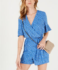 Maison Jules Printed Surplice Romper Rainbow Dot 4