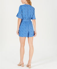 Maison Jules Printed Surplice Romper Rainbow Dot 4