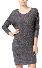 Bar III Ribbed Sweater Dress Black Combo XXL - Gear Relapse 