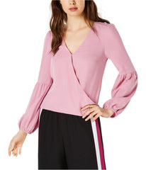 Bar III Blouson-Sleeve Surplice Top - Gear Relapse 