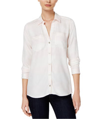 Maison Jules Women's Long-Sleeve Rugby-Stripe Shirt Lavender Lust Combo XXL