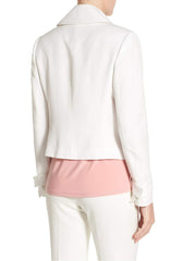 Anne Klein Washed Linen Short Trench Jacket White 6 - Gear Relapse 