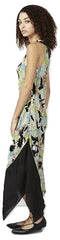 RACHEL Rachel Roy Women's Colorblocked Midi Dress Green Olive L