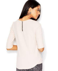 Bar III Short-Sleeve Lace-Trim Top - Gear Relapse 