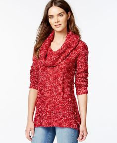 Kensie Women's Fuzzy Mixed-Media Long Sleeve Sweater Fern Combo