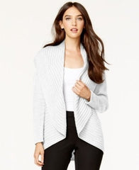 Alfani Ribbed Cascade Cardigan Cloud XL - Gear Relapse 