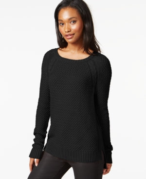 Maison Jules Women's Long Sleeve Pullover Knit Sweater