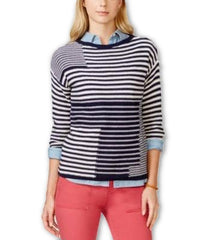 American Living Printed Three-Quarter-Sleeves Blue Combo L - Gear Relapse 