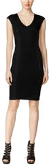 Bar III Colorblocked Sheath Dress Deep Black M - Gear Relapse 
