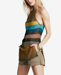 Free People Gossamer Stripe Colorblocked Tank Top Multi Combo S - Gear Relapse 
