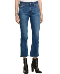 Denim & Supply Ralph Lauren Kenmore Cropped Flared Blue Denim - Gear Relapse 