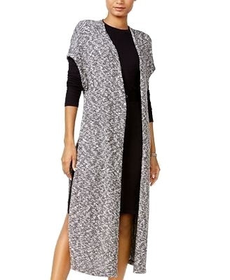 chelsea sky Marled Duster Cardigan Natural Black XL - Gear Relapse 