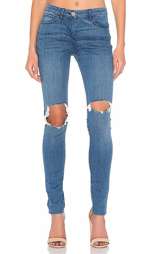3X1 Distressed Skinny Jeans Light Wash 28 - Gear Relapse 