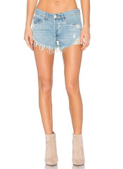 3x1 WM5 Cutoff Shorts Light Wash Cooper 27 - Gear Relapse 