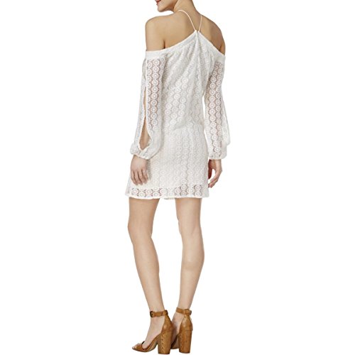 Bar III Off-The-Shoulder Lace Dress Bright White S - Gear Relapse 