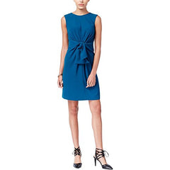 Bar III Knotted Sheath Dress Rainforest Teal XL - Gear Relapse 