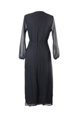 Bar III Wrap Maxi Dress Deep Black - Gear Relapse 