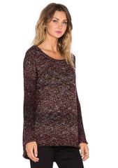 Sanctuary Women's Northern Casual Knit Long Sleeve Sweater Mulberry Mink XL