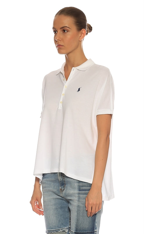 POLO RALPH LAUREN Women's Polo T-Shirt White L
