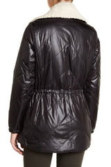 Kenneth Cole Faux Shearling Trim Puffer Coat