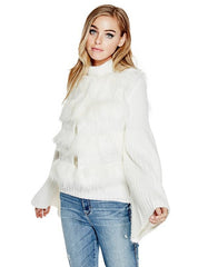 GUESS Sophia Faux-Fur Vest Scuffy Multi L