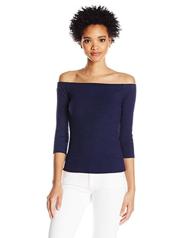 Denim & Supply Ralph Lauren Lace-Up Cotton Sweater Blue Multi