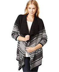 Maison Jules Fair Isle Flyaway Cardigan M - Gear Relapse 