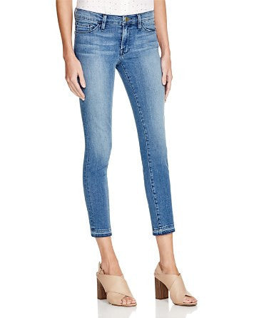 Maison Jules Embroidered Women's Skinny Ankle Jeans Medium Blue Wash 14
