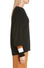 A.L.C. Jasper Lambswool & Cashmere Blend Sweater Black Combo S