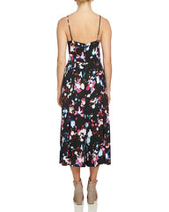 1.STATE Abstract Floral Pleated Wide Leg Jumpsuit Rich Black 0 - Gear Relapse 