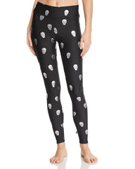 Terez Women's Metallic Skull Print Leggings Black L