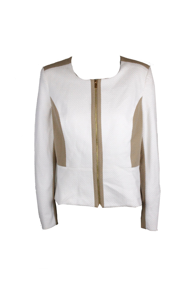 Calvin Klein Textured Jacket White Combo 14 - Gear Relapse 