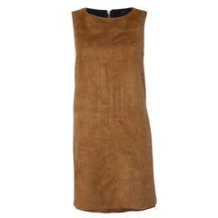 Sanctuary Women's Village Faux Suede Shift Dress Maple XS