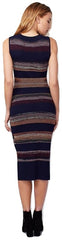 RACHEL Rachel Roy Women's Striped Midi Sweater Dress Navy Combo S