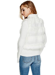 GUESS Sophia Faux-Fur Vest Scuffy Multi L