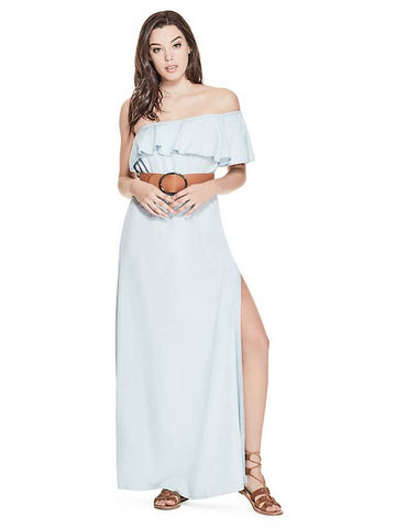 GUESS Women's Silvana Lace Mini Dress Royal Mauve XL