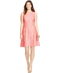 American Living Women's Sleeveless Lace Dress Light Pink 12