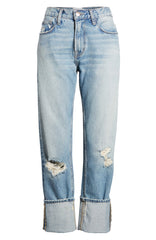 Current/Elliott Women's The His Relaxed Boyfriend Distressed Jeans