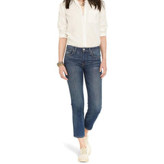 Denim & Supply Ralph Lauren Women's Kenmore Cropped Flared Blue Denim Jeans