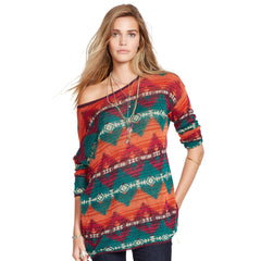 Denim & Supply Ralph Lauren Relaxed Geometric Sweater Multi - Gear Relapse 