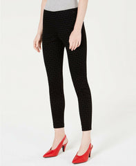 Maison Jules Diamond Flocked Pants Black