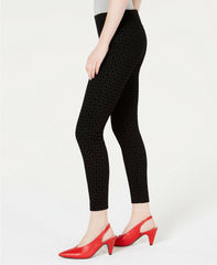 Maison Jules Diamond Flocked Pants Black