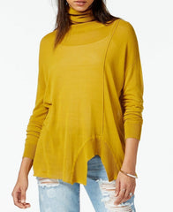 Rachel Roy Women's Long-Sleeve Turtleneck Pullover Top Olive XS