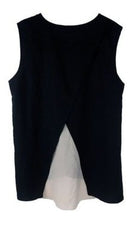 Bar III Sleeveless Handkerchief-Hem Top Black - Gear Relapse 