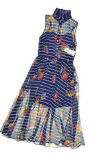 Maison Jules Printed Midi Shirt-Dress S